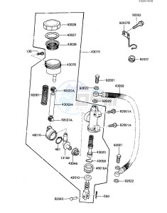 ZN 700 A [LTD SHAFT] (A1-A2) [LTD SHAFT] drawing REAR MASTER CYLINDER