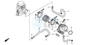 VT600C drawing INTAKE MANIFOLD