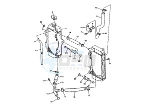 YZ F 450 drawing RADIATOR-HOSE