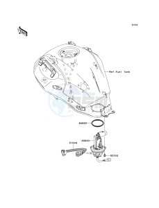 KLE 650 A [VERSYS] (9F-9F) A8F drawing FUEL PUMP