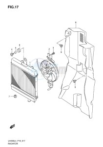 UH200 ABS BURGMAN EU drawing RADIATOR