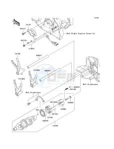 VN 2000 E [VULCAN 2000 CLASSIC] (6F-7F) E7F drawing GEAR CHANGE DRUM_SHIFT FORK-- S- -