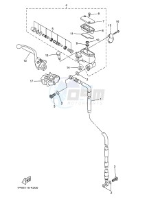 YZ250 (1SSD 1SSE 1SSF 1SSG 1SSG) drawing FRONT MASTER CYLINDER