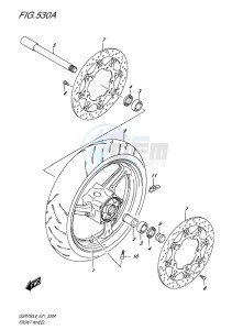 GSR750 EU drawing FRONT WHEEL