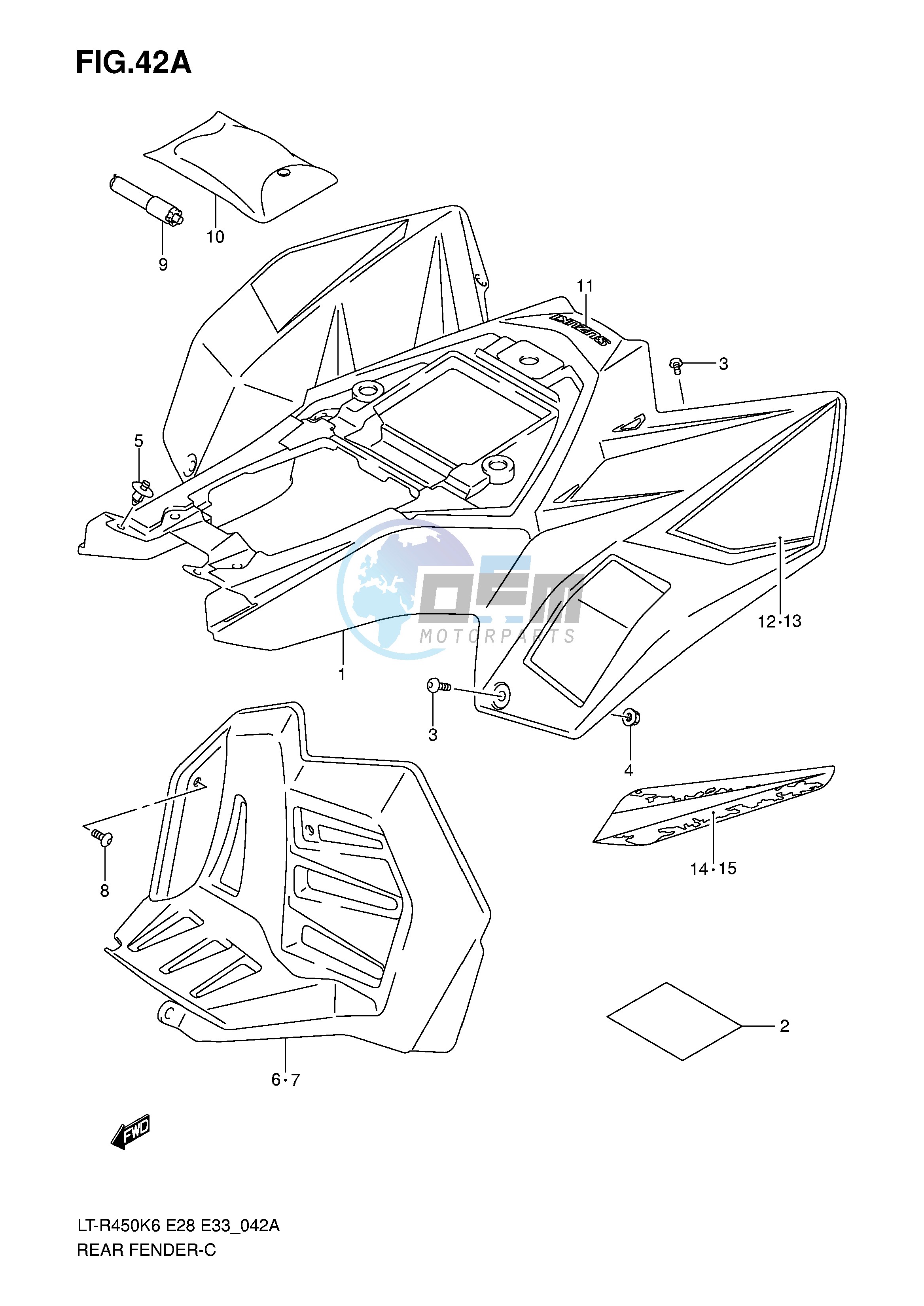 REAR FENDER (MODEL K8)