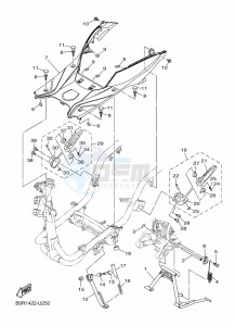 YP125RA XMAX 125 TECH MAX (BL26) drawing HANDLE SWITCH & LEVER