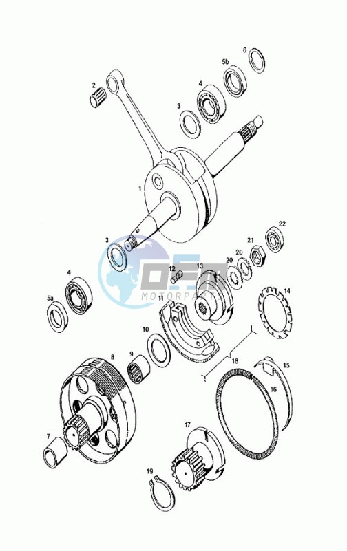 Crankshaft-clutch