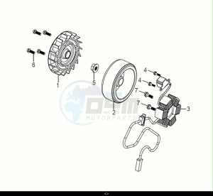 SYMPHONY ST 50 (XL05W1-NL) (E5) (M1) drawing AC GEN. ASSY