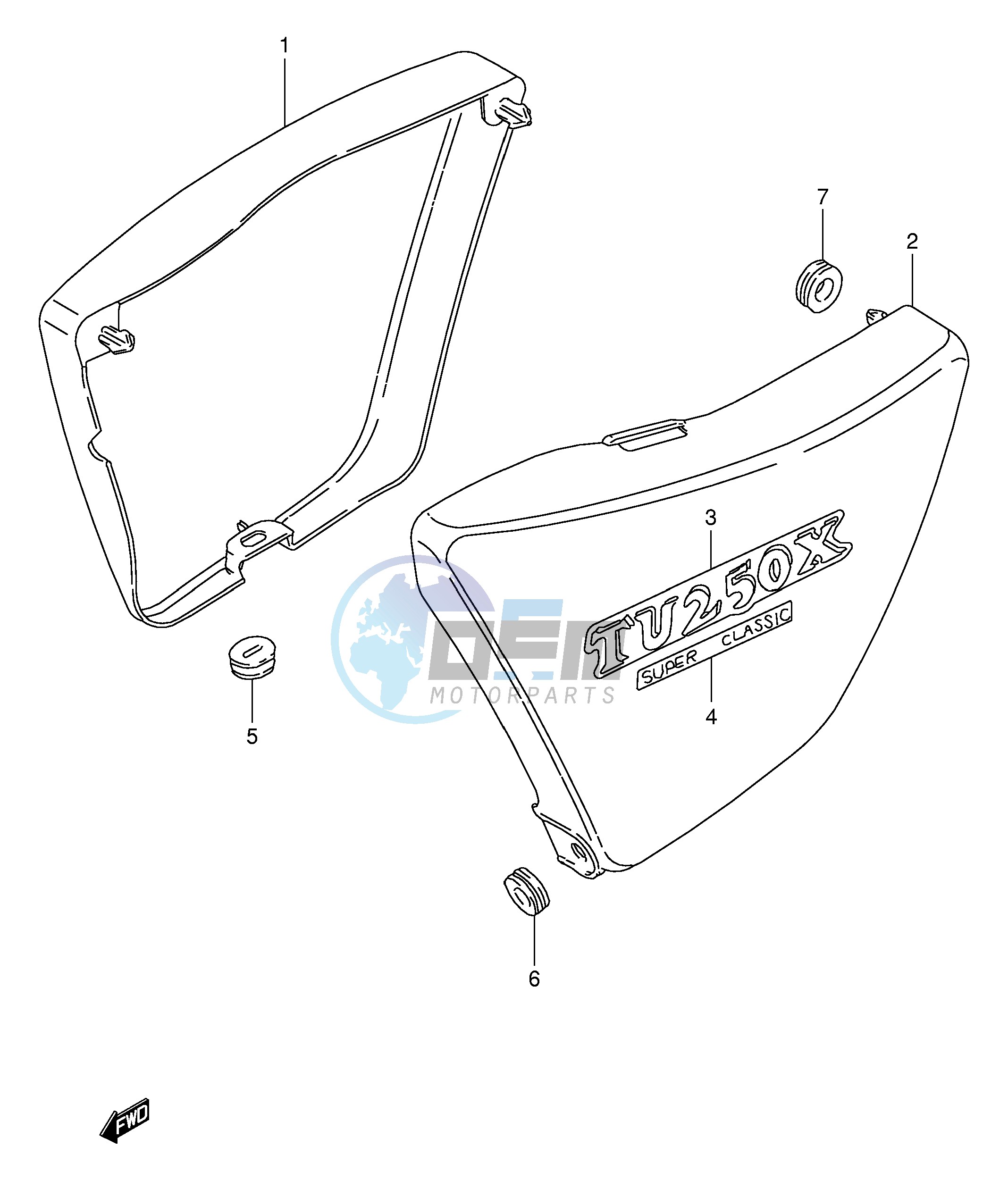 FRAME COVER (MODEL V W)