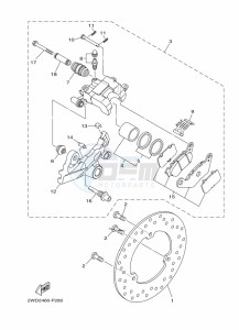 YZF320-A YZF-R3 (B2XH) drawing REAR BRAKE CALIPER