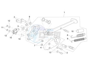 RSV4 1000 RR E4 ABS (NAFTA) drawing Central stand