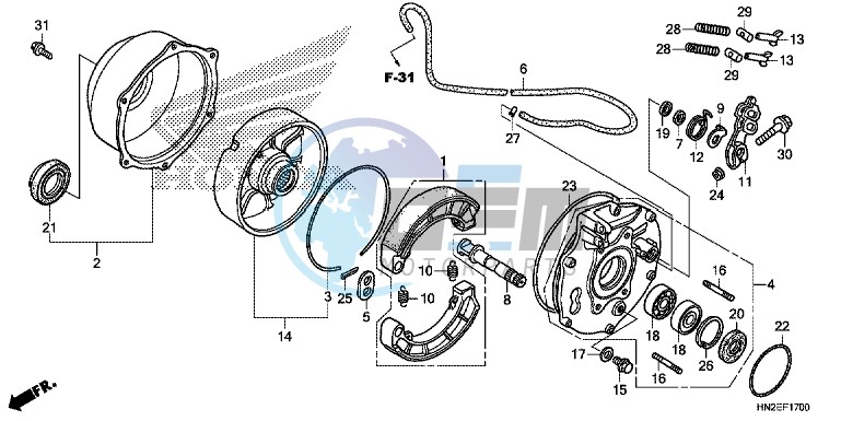 REAR BRAKE PANEL