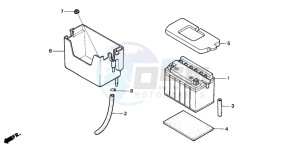 SH50 SCOOPY drawing BATTERY