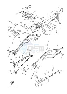 XP500 TMAX T-MAX 530 (2PWB) drawing SIDE COVER 2