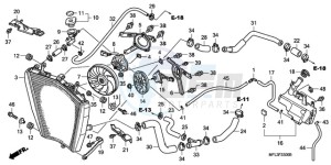 CBR1000RA9 KO / ABS HRC MME drawing RADIATOR