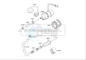 ZZR 600 (EU) drawing FUEL PUMP