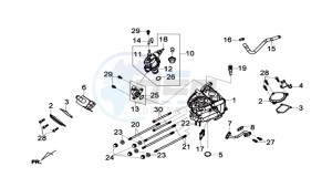 GTS 125I drawing CYLINDER HEAD CPL