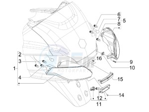 MP3 125 ie Touring drawing Tail light - Turn signal lamps