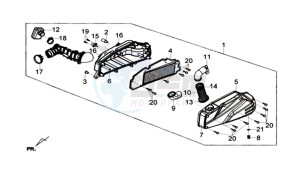 GTS 125I L6 drawing AIRFILTER