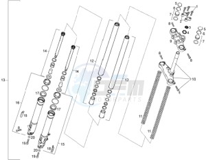 SMT 50 drawing Fork assy