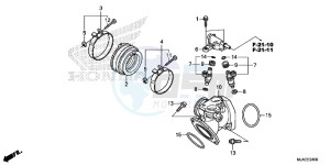 VT750C2SE Shadow - VT750C2S-E UK - (E) drawing INLET MANIFOLD