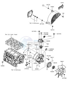 MULE PRO-DXT KAF1000BHF EU drawing Water Pump