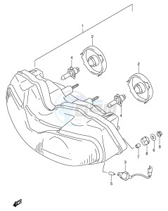 TL1000S (E2) drawing HEADLAMP (E2,E24)