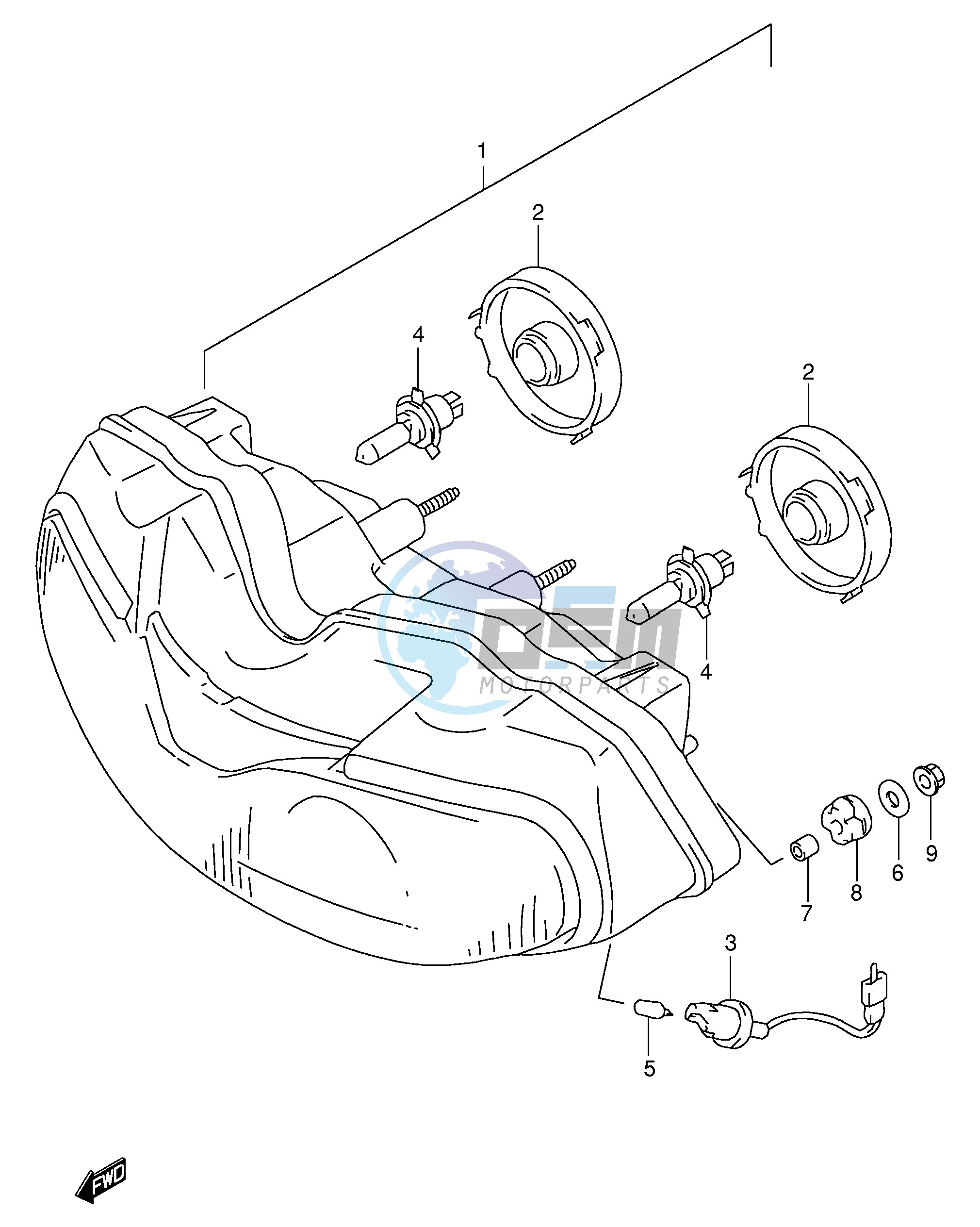 HEADLAMP (E2,E24)