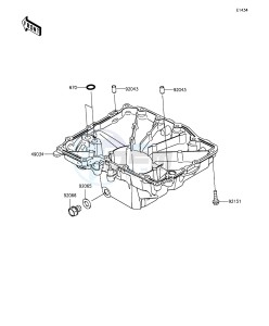 Z1000SX ZX1000LEF FR GB XX (EU ME A(FRICA) drawing Oil Pan