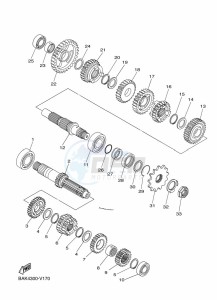 WR250F (BAK9) drawing TRANSMISSION