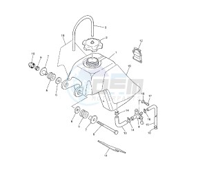 PW 50 drawing FUEL TANK