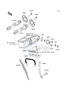 NINJA_250R EX250K8F GB XX (EU ME A(FRICA) drawing Camshaft(s)/Tensioner