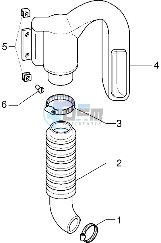 Belt cooling tube - Intake tube