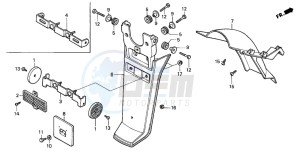 PK50 drawing REAR FENDER