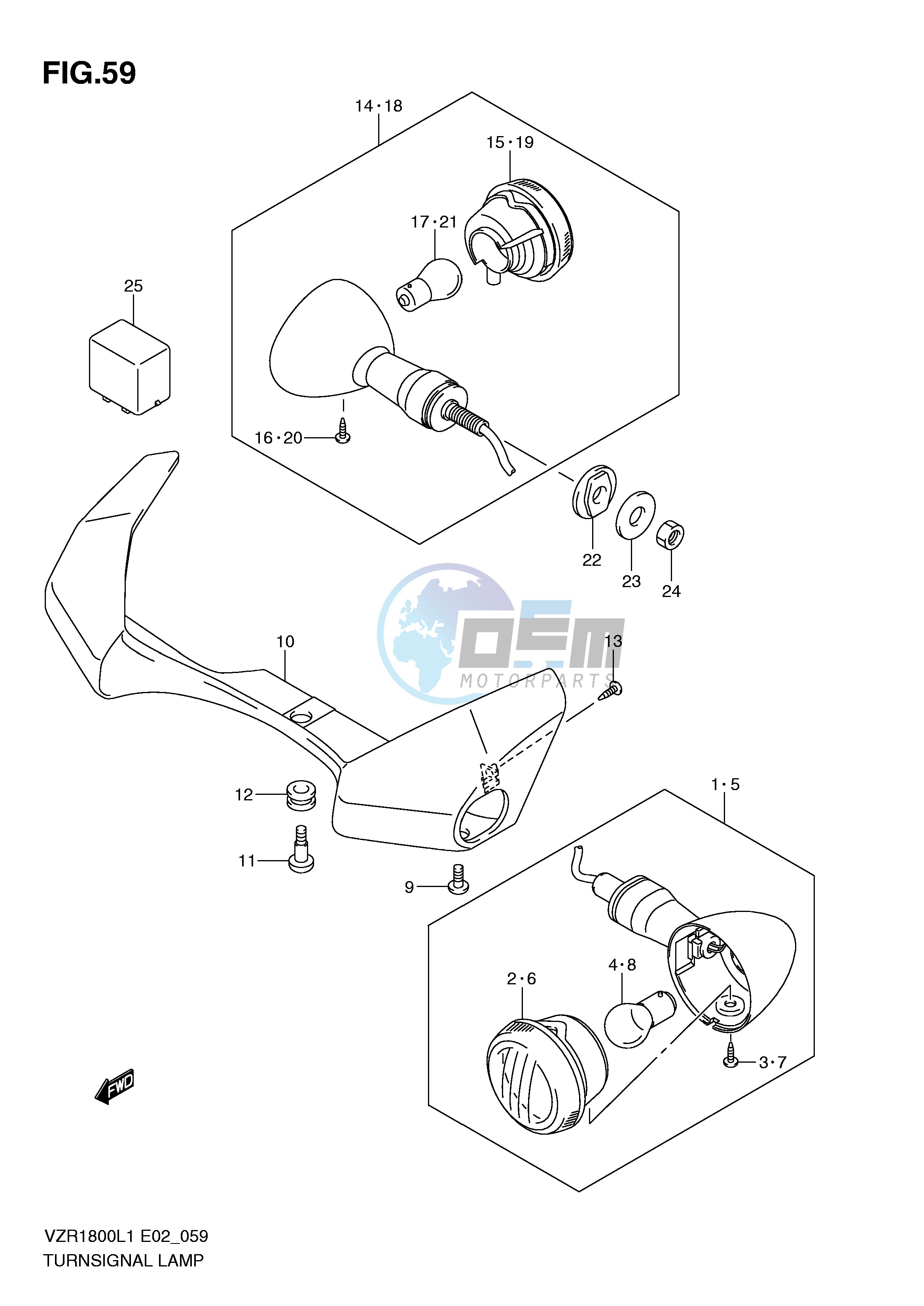 TURNSIGNAL LAMP (VZR1800L1 E24)