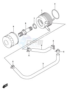 GSX-S1000F drawing OIL COOLER