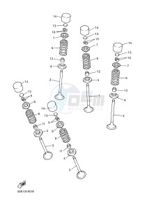 WR450F (1DXD 1DXB 1DXC 1DXE) drawing VALVE