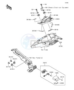 Z1000 ZR1000FEFA FR GB XX (EU ME A(FRICA) drawing Taillight(s)