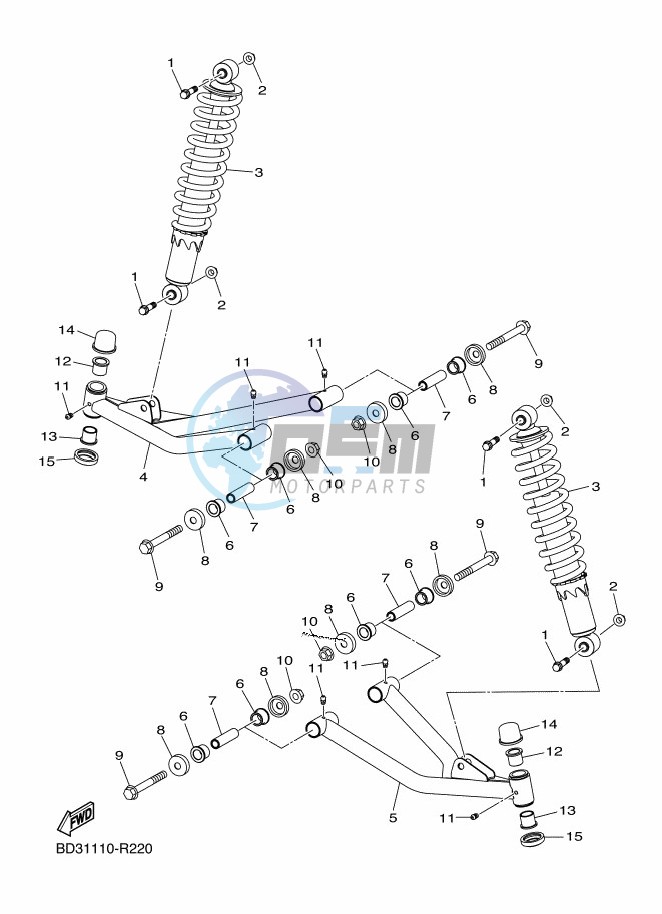 FRONT SUSPENSION & WHEEL