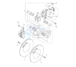 FZ8-S 800 drawing FRONT BRAKE CALIPER