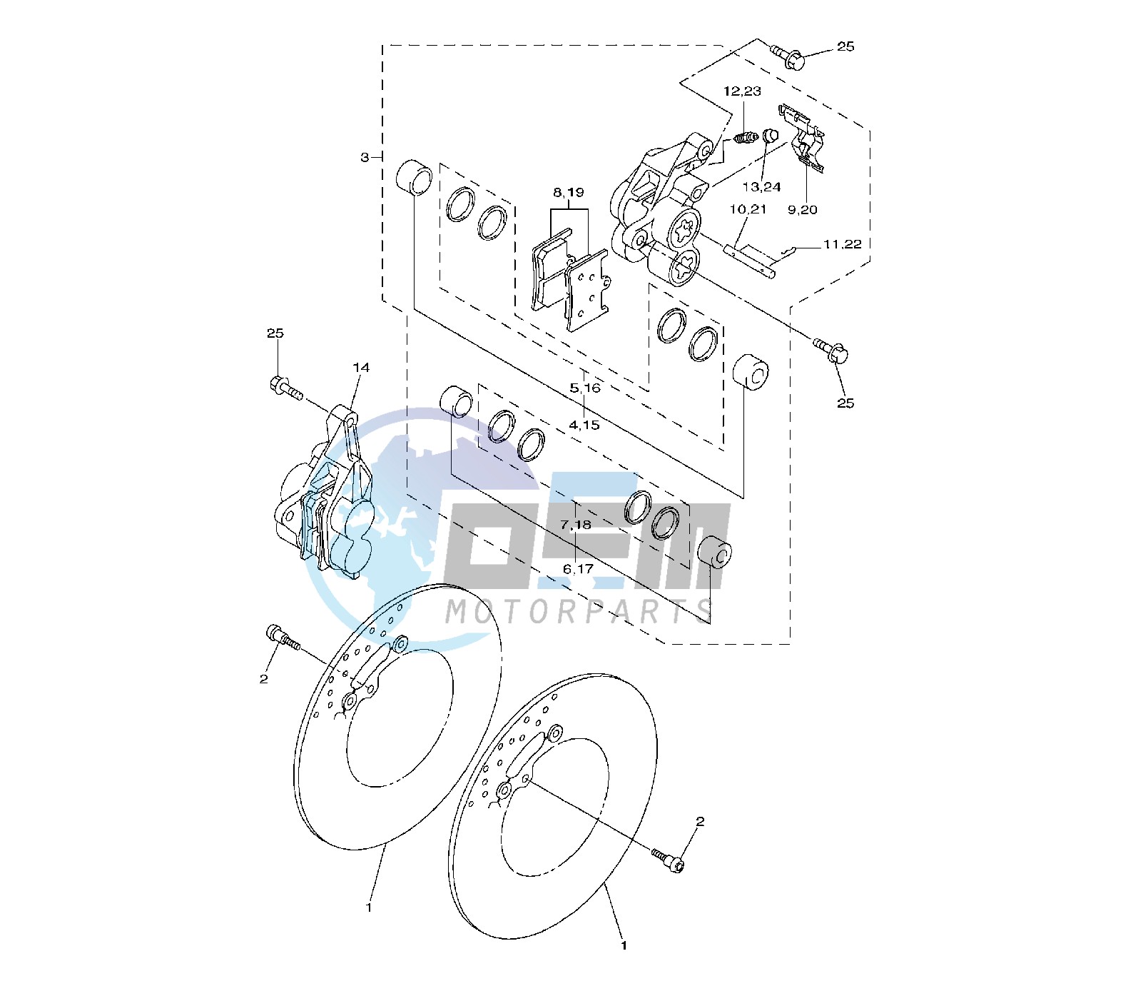 FRONT BRAKE CALIPER