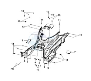 JOYMAX 125i drawing FOOTREST