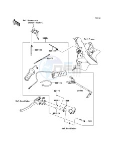 VERSYS_ABS KLE650DCF XX (EU ME A(FRICA) drawing Accessory(Grip Heater)