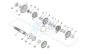 SXV 450-550 2009-2011 drawing Driven shaft