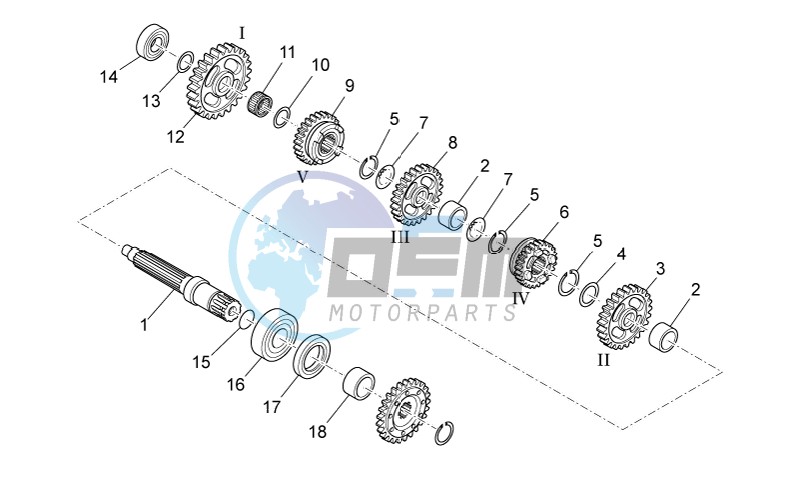 Driven shaft