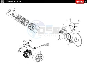 STRADA-125-EURO-4-BLACK drawing CLUTCH - START ENGINE - STATOR