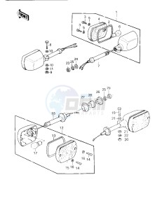 KZ 750 G [LTD II] (G1) [LTD II] drawing TURN SIGNALS