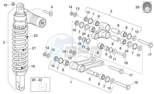 RXV-SXV 450-550 Enduro-Supermotard drawing Rear Shock absorber