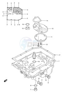 GSX600F (E2) Katana drawing OIL PAN