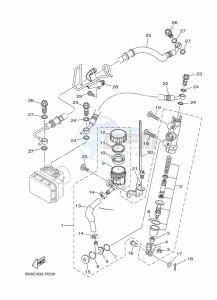 MT-03 MTN320-A (B9A7) drawing REAR MASTER CYLINDER